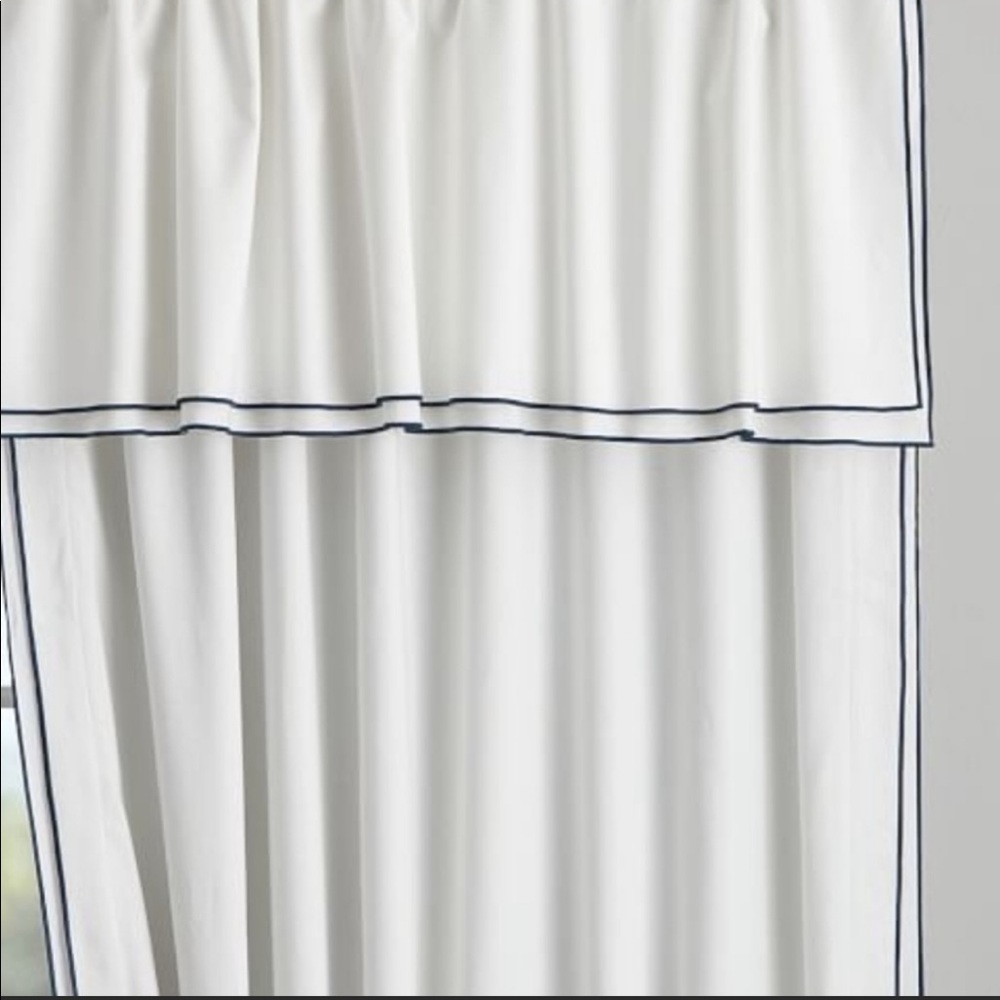 2 Pottery Barn Teen linen blackout drapes PARKER